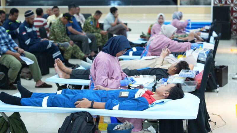 Kilang Cilacap Donorkan Ratusan Kantong Darah,Tebar Harap & Semangat