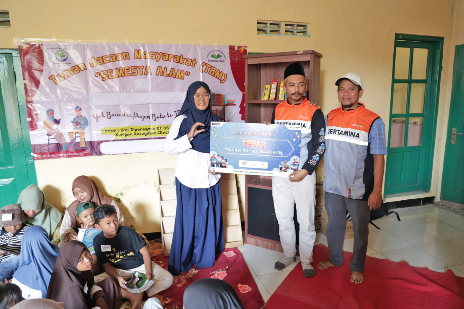 Relpi Cilacap Tebar Energi Barokah, Hadirkan Semangat Belajar bagi Anak-anak Kuripan
