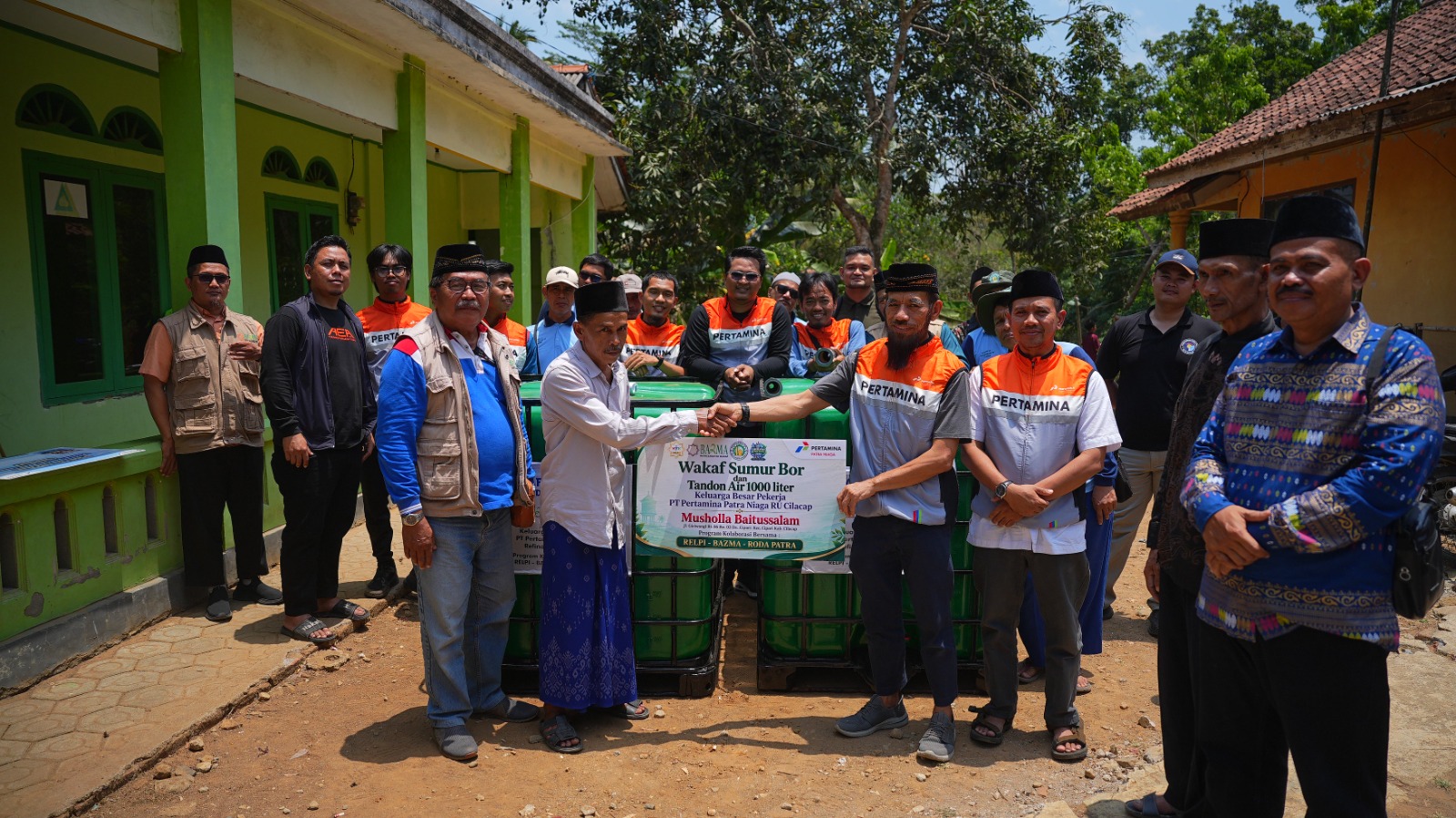 Respon Krisir Air Bersih, Pekerja Pertamina Patra Niaga RU Cilacap Hadirkan Akses Air Bersih di Desa Cipari