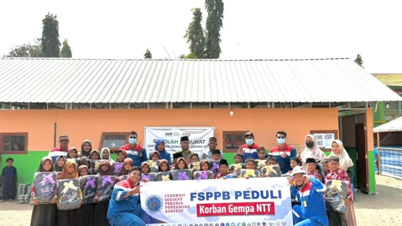 Merajut Kembali Harapan dari Ruang Kelas, FSPPB & Perwira Kilang Cilacap Hadir untuk NTT